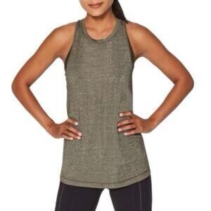 Lululemon Olive Heathered Built in bra Tank